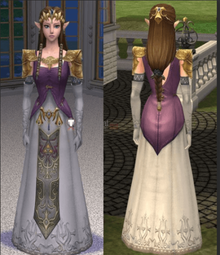 The Legend of Zelda Princess Zelda Brown Styled Cosplay Wig 80cm