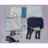 Blue Archive Engineering Department Head Shiraishi Utaha Formula White Blue Set Cosplay Costume