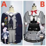 Blue Archive Trinity Vigilante Crew Uzawa Reisa Morizuki Suzumi Formula Uniform Grey Cosplay Costumes