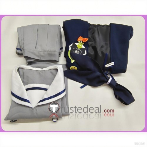 Blue Archive Trinity Vigilante Crew Uzawa Reisa Morizuki Suzumi Formula Uniform Grey Cosplay Costumes