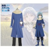 Tensei Shitara Slime Datta Ken Rimuru Tempest Human Form Blue Cosplay Costume