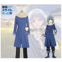 Tensei Shitara Slime Datta Ken Rimuru Tempest Human Form Blue Cosplay Costume