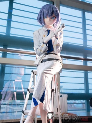 Blue Archive Chief of the General Student Council's Finance Office Oki Aoi White Cosplay Costume