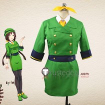 Uma Musume Pretty Derby Tracen Academy Director Secretary Tazuna Hayakawa Green Uniform Cosplay Costume