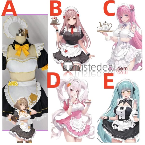 Goddess of Victory Nikke Anis Rapi Dorothy Alice Privaty Maid Jump Cafe Collaboration Cosplay Costumes