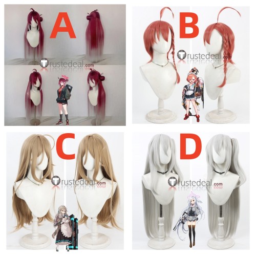 Blue Archive Kayama Reijo Mikamo Neru Murokasa Akane Morizuki Suzumi Red Brown Grey Cosplay Wigs