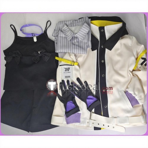Blue Archive Engineering Department Nekozuka Hibiki Formula White Black Set Cosplay Costume