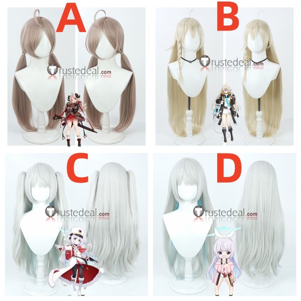 Blue Archive Shishidou Izumi Otose Kotama Renkawa Cherino Brown Beige White Cosplay Wigs