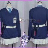 Blue Archive Engineering Department Head Shiraishi Utaha Formula White Blue Set Cosplay Costume