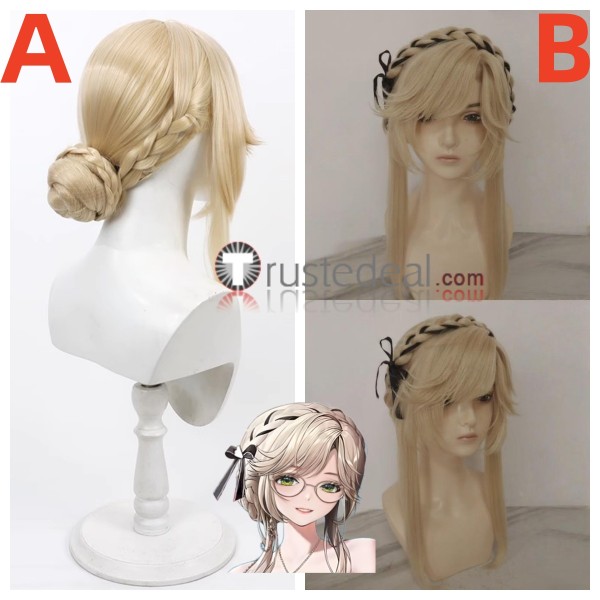 Goddess of Victory Nikke Maid For You Ade Blonde Styled Cosplay Wig