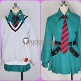 Mobile Suit Gundam GQuuuuuuX Amate Yuzuriha Uniform White Green Cosplay Costume