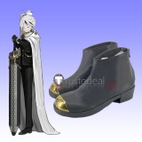 Library Of Ruina Binah Zena Yan Black Gold Cosplay Shoes Boots