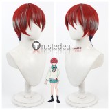 Suit Gundam GQuuuuuuX Amate Yuzuriha Red Highlight Cosplay Wigs