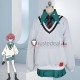 Mobile Suit Gundam GQuuuuuuX Amate Yuzuriha Uniform White Green Cosplay Costume