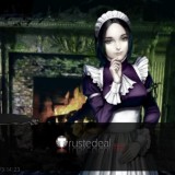 The House in Fata Morgana Giselle Maid Purple Cosplay Costume