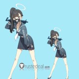 Blue Archive Bad Girls Dark Blue Uniform Cosplay Costumes
