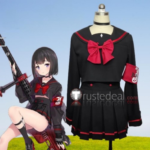 Blue Archive Justice Realization Committee Shizuyama Mashiro Sailor Set Black Cosplay Costume