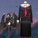 Blue Archive Justice Realization Committee Vice Chairwoman Hanekawa Hasumi Chairwoman Kenzaki Tsurugi Sailor Set Black Cosplay Costumes