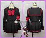 Blue Archive Justice Realization Committee Shizuyama Mashiro Sailor Set Black Cosplay Costume