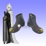 Library Of Ruina Binah Zena Yan Black Gold Cosplay Shoes Boots