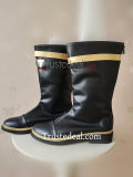 Library Of Ruina Binah Zena Yan Black Gold Cosplay Shoes Boots