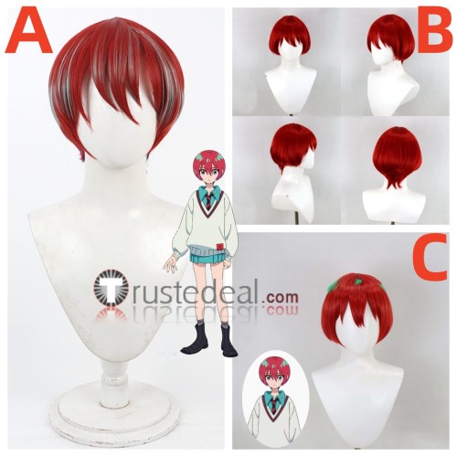 Suit Gundam GQuuuuuuX Amate Yuzuriha Red Highlight Cosplay Wigs