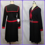 Blue Archive Justice Realization Committee Vice Chairwoman Hanekawa Hasumi Chairwoman Kenzaki Tsurugi Sailor Set Black Cosplay Costumes