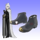 Library Of Ruina Binah Zena Yan Black Gold Cosplay Shoes Boots
