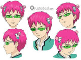 Saiki Kusuo no Sai Nan Kusuo Saiki Pink Styled Cosplay Wig