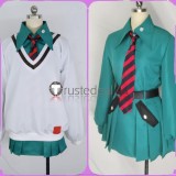Mobile Suit Gundam GQuuuuuuX Amate Yuzuriha Uniform White Green Cosplay Costume