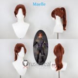 Clair Obscur Expedition 33 Sciel Maelle Lune Gustave Brown Red Black Styled Cosplay Wig