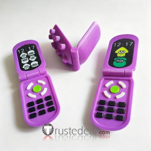Splatoon 3 Spyke Murch Mobile Phone Prop Purple Cosplay Accessories