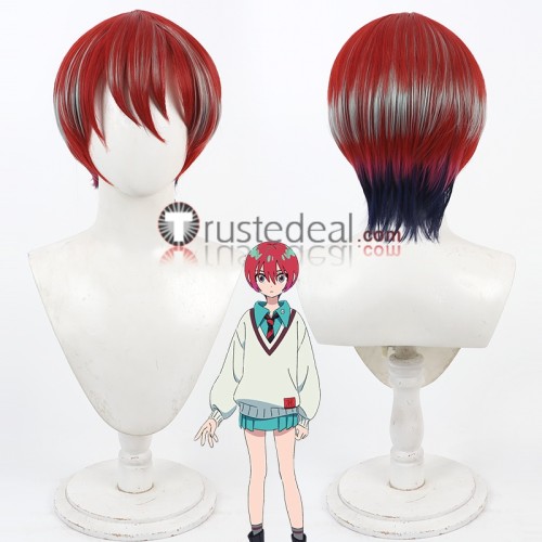 Suit Gundam GQuuuuuuX Amate Yuzuriha Red Highlight Cosplay Wigs