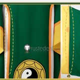 Cardcaptor Sakura Li Syaoran Green Battle Robe Cosplay Costume 3