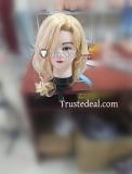 Path to Nowhere Cassian Langley Blonde Black Prestyled Cosplay Wig