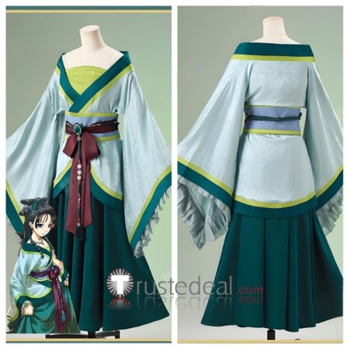 The Apothecary Diaries Volume 5 Western Capital MaoMao Green Banquet Dress Cosplay Costume