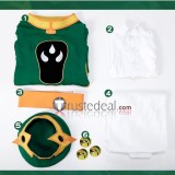 Cardcaptor Sakura Li Syaoran Green Battle Robe Cosplay Costume 3