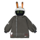 Zenless Zone Zero ZZZ Bangboo Eous Gijinka Hoodie Grey Cosplay Costume