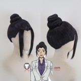 Detective Conan Black Organization Gin Yui Uehara Black Silver White Styled Cosplay Wigs