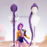 Rumi Mira Zoey Purple Red Black Styled Lace Front Cosplay Wigs