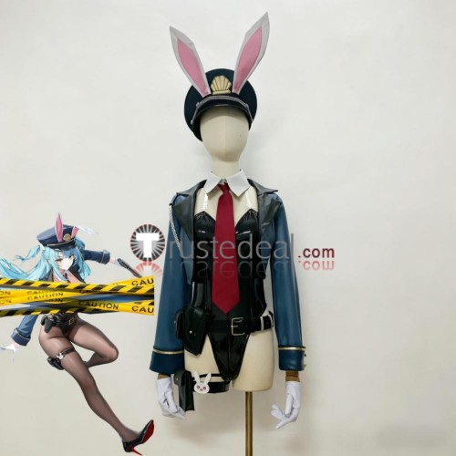Azur Lane Neptune Bunny Suit Cosplay Costume Custom Size