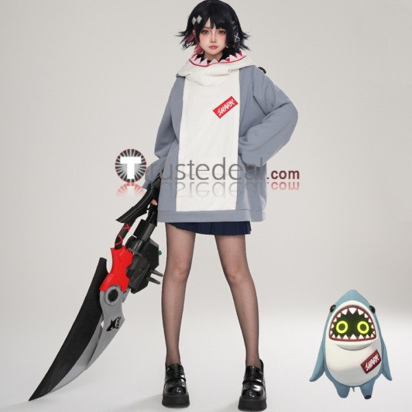 Zenless Zone Zero ZZZ Bangboo Sharkboo Gijinka Hoodie Cosplay Costume