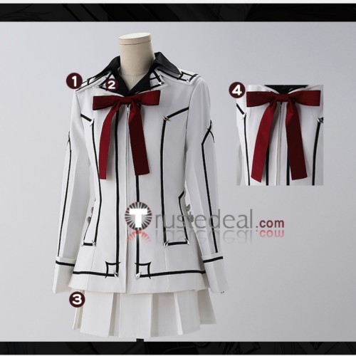 Vampire Knight Day Class Night Class Yuki Cross Black White Uniform Cosplay Costumes