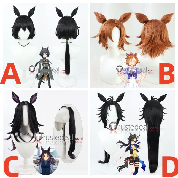 Uma Musume Pretty Derby Stay Gold Kiniro Ryotei T.M. Opera O Fenomeno Air Shakur Black Orange Purple Cosplay Wigs