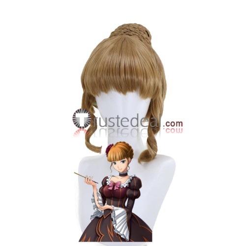 Higurashi no Naku Koro ni Higurashi When They Cry Beatrice Furudo Erika Blue Brown Styled Cosplay Wigs