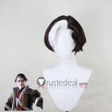 Final Fantasy XIV Emet-Selch Solus zos Galvus Hades Brown Silver Styled Cosplay Wig