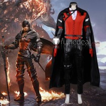 Final Fantasy XVI FF16 Clive Rosfield Black Red Cosplay Costume