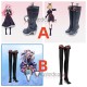 Chained Soldier Mato Seihei no Slave Nei Ookawamura Shushu Suruga Kyouka Uzen Black Cosplay Shoes Boots