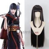 Final Fantasy XIV Yotsuyu Gosetsu Daito Black Silver Grey Styled Cosplay Wig