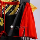 Final Fantasy XIV Yotsuyu Black Red Kimono Cosplay Costume